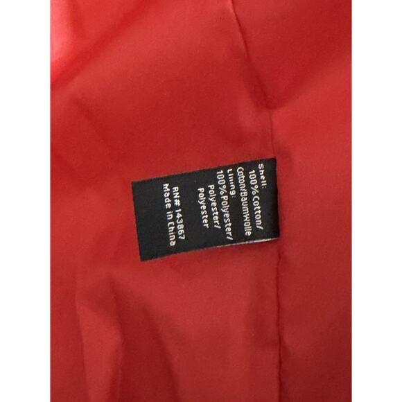 NEW Cookies Park Ave Coated Herringbone Hooded Coat Jacket Red Size XL - Picture 4 of 4